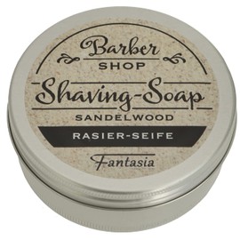 Fantasia Shaving Soap for Men and Women Made of Sandalwood 100 g Premium Shaving Cream Vegan for Sensitive Skin Shaving Soap Women and Men Shaving Set with Metal Tin Shaving Gel Shaving Cream Men