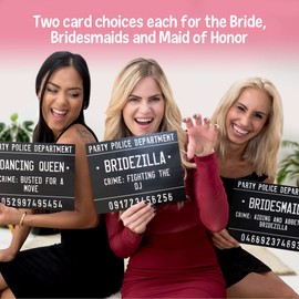 40 Unique Crimes on Fun Bachelorette Party Mugshots! Game and Activity instructions included! These Photobooth Prop mugshots are also a great idea for Birthdays, Girls Night Out, Stagettes, NYE, Hen Parties, Gift,Party supplies!