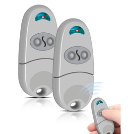 433.92 MHz Garage Door Opener Remote Control, Handheld Transmitter 2 Channels, Fixed Code Remote Controls for Garage Doors, Remote Control Garage Door (2 Pieces)