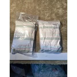 Room Essentials 2 Room Essentials Stripped Cotton Decorative Pillow Size 12"x18" Mint