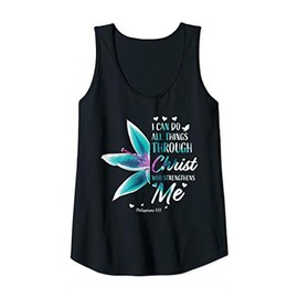 Womens Philippians 4:13 Christian Bible Verse Gifts Women Religious Tank Top