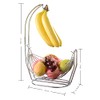 Jiallo Silver Fruit basket with Banana Hanger