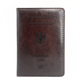 Neylokfen Passport Cover Travel Passport Cover Leather Passport Cover Passport Cover Passport Cover Robust Tear-Resistant, dark brown, Casual