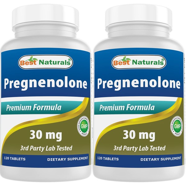 Best Naturals Pregnenolone 30 mg 120 Tablets (120 Count (Pack of 2))
