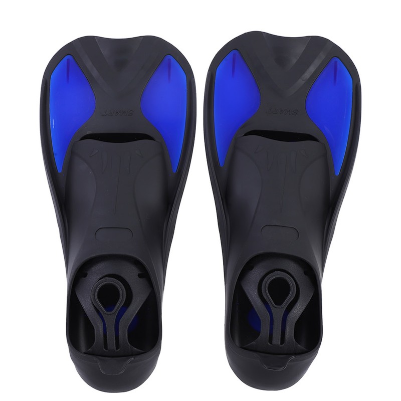 Men Women Swim Foot Fins Swimming Diving Open Heel Adjustable