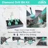 LEKOMESH Diamond Core Drill Bits Set 4pcs Tile Hole Saw