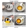 Egg Separator, Stainless Steel Egg White Separator and Egg Yolk
