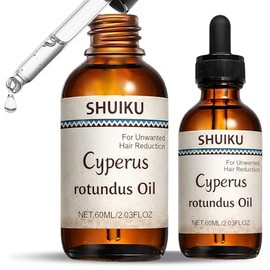 Aceite de Cyperus rotundus, Cyperus, aceite natural 100% puro para reducir el crecimiento del vello corporal (2 PAQUETES)