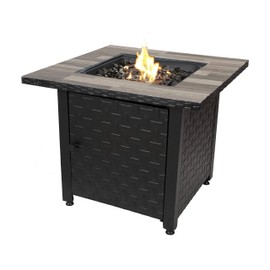 Endless Summer GAD15262SP 31.5-in W 50000-BTU Black/Grey Tabletop Steel Propane Gas Fire Table
