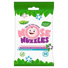 Kinder by Nature Jackson Reece, Nose Nuzzles Wipes 100% Biodegradable and Plastic Free