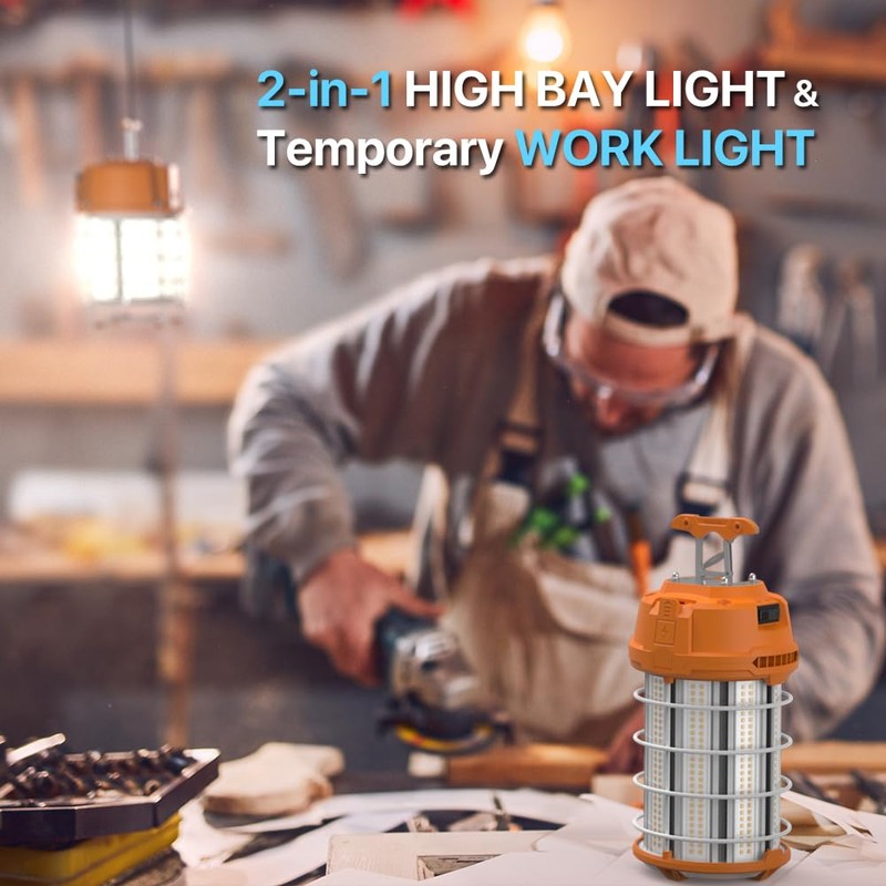 HYPERLITE LED Temporary Work Light 100W 12500LM 300W HID/HPS 5000K,