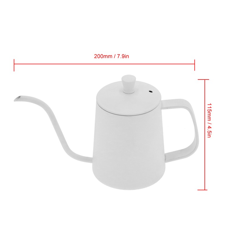 350ml Gooseneck Coffee Kettle 304 Stainless Steel Long Spout Tea