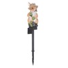 Solar Garden Light Bunny Statue Plastic IP65 Waterproof All Weather