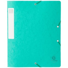 Exacompta 14003H Premium Collection Box with Elastic Band, 40 mm Wide, Made of Extra Strong Colorspan Cardboard with Spine Label for DIN A4, Archive Box, File Box, Document Box, Drawing Box,