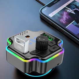 Wireless Radio Music Adapter,USB Car FM Transmitter | Car Radio Music Adapter, Plug-and-Play Vehicle FM Transmitter for Call, Music Playing