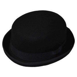 Kenny K Men's Wool Felt Pork Pie Fedora Derby Hat Black - Xl Black