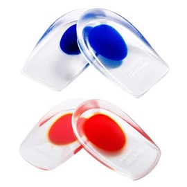 Plantillas Ortopédica Taloneras Espolón Calcaneo 1 Par - Espolón del Talón y Dolor de Aquiles. Copas de Gel para el Talón y Cojines de Apoyo Absorbente muy Comodos (Azul)