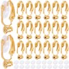 SOFPLATE 1 Box 36Pcs Gold Earring Converter Clip on Earrings