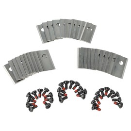 vhbw 30 x Replacement Blades for Kress KRE11004499000, 6924328318552 for Lawnmower - Replacement Blade Silver, Stainless Steel