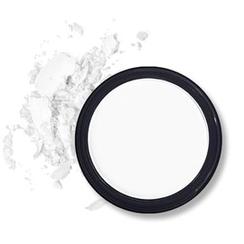 Erinde Paleta de sombra de ojos Mate Single Blanco, Larga Duración Paleta de Sombras de Ojos en Polvo Prensado, Resistente al Agua, Alta Pigmentación 