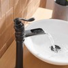 BWE Bathroom Sink Faucet Waterfall Vessel Sink Faucet Singe Hole