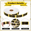 FYSUIMU 1000Pcs Black Gold Drink Tickets Roll Single Raffle Tickets