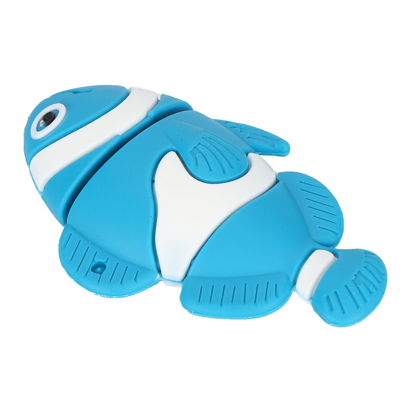 Cartoon U Disk Blue Clownfish Appearance High Speed Bulk Storage