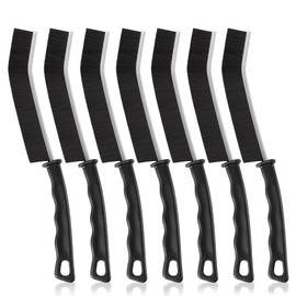 YANGMUM 7pcs Hard Bristle Crevice Cleaning Brush Multifunctional Gap Scrub Cleaner Tool for Household Use, Kitchen Sink, Bathroom, Toilet Dead Corners, Window, Vehicle, Grout, Clean Tight Spaces