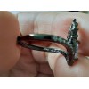 Dtup Anillo Colección Malefica Oro Negro Corazón Cuernos Princesa