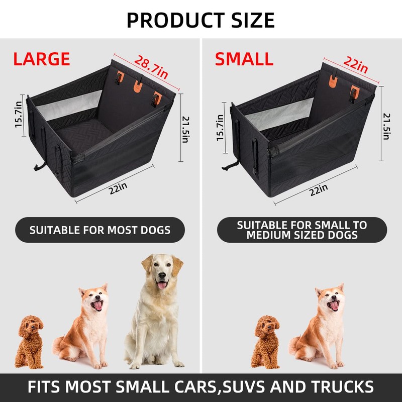 TKYZ Dog Car Seat for Medium Dogs,Back Seat Extender for