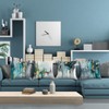 HOSTECCO Turquoise and Grey Cushion Covers 45x45 cm Pack of