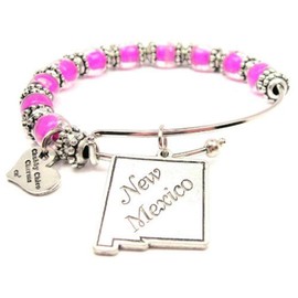 ChubbyChicoCharms New Mexico Glass Beaded 18" Necklace