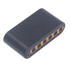 4x2 SPDIF Digital Optical Sound Switcher, 4 in 2 Out SPDIF Sound Splitter with IR Remote Control, Support for DTS HD, for Dolby TrueHD, LPCM2.0 (EU Plug)