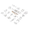 Metal Wire Puzzles Educational Logical Thinking Development Interlock Puzzles Set