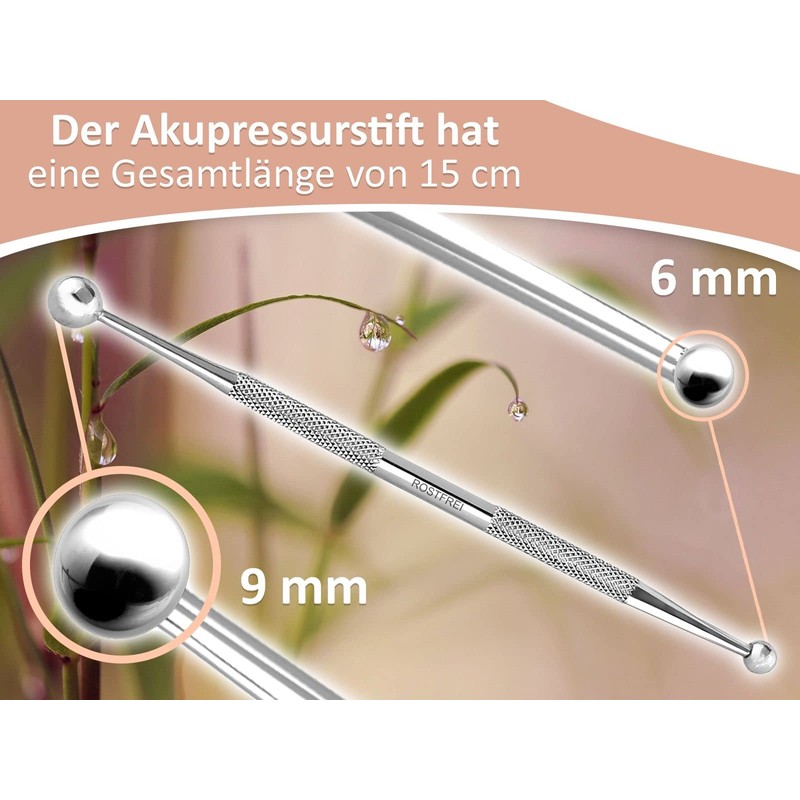 Acupressure Pen 6/9 mm Acupressure Reflexology Acupuncture Device Acupressure