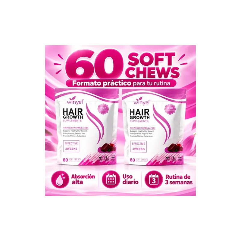 Suplemento Para El Cabello 2 Frascos