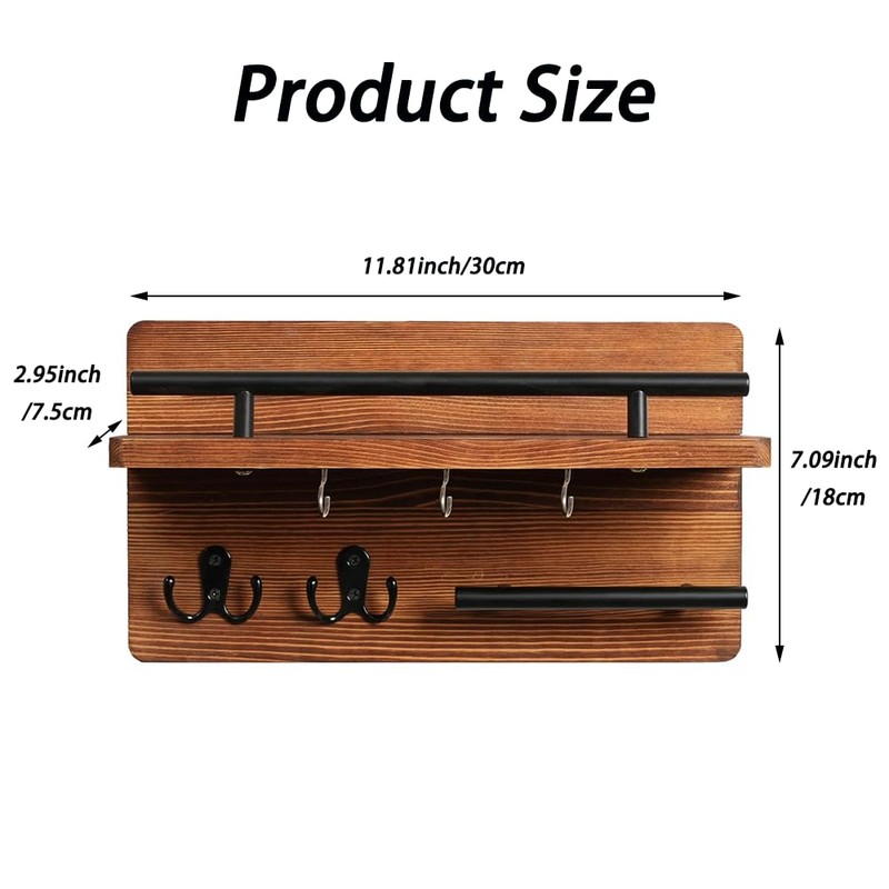 NYGHMY 1 Pcs Wall Mounted Key and Mail Holder for