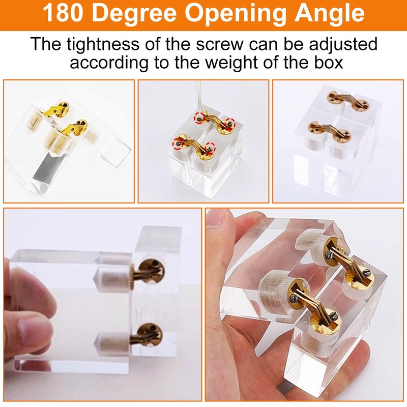 10mm Hidden Brass Barrel Hinges 180 Degree Opening Angle Cabinet