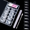 False Nails, Natural Clear Artificial Finger Nails, Artificial Nail Tips,