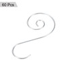 PATIKIL Christmas Ornaments Hooks 60 Pack S Shape Hooks Wire