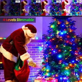 Joomer Color Changing Christmas Lights, 82ft 200 LED String Lights 11 Modes Timer Function with Remote, Connectable Christmas Decor for Indoor, Outdoor, Yard, Tree, Party(Warm White to Multicolor)