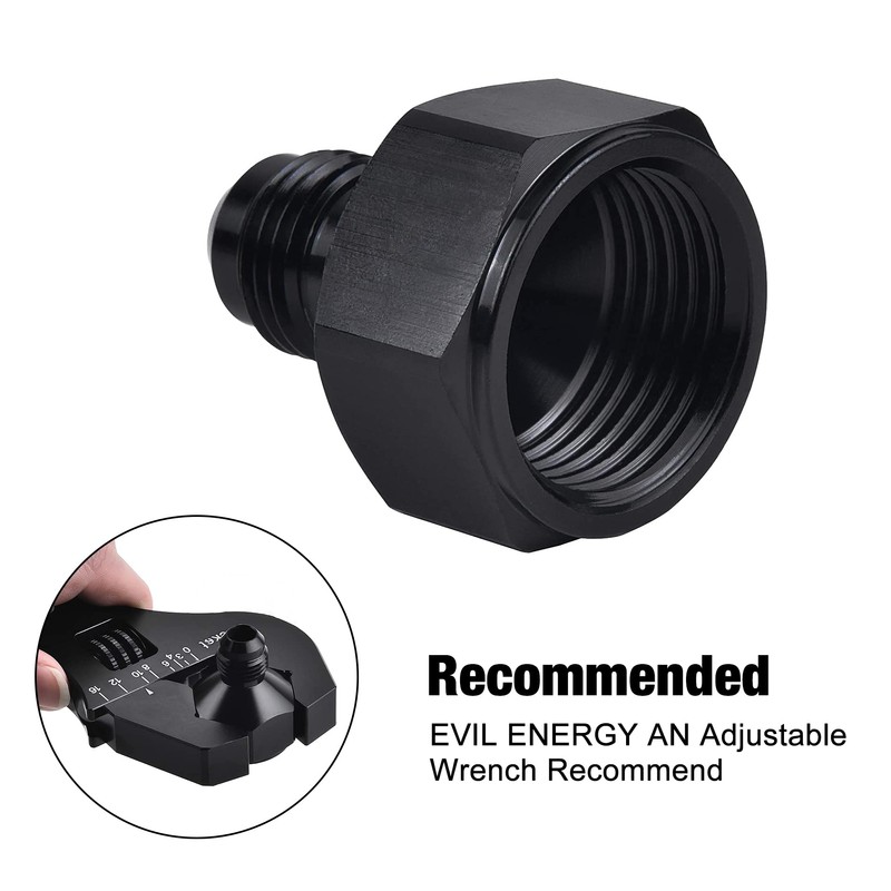 EVIL ENERGY 10AN Female to 6AN Male Flare Reducer Adapter