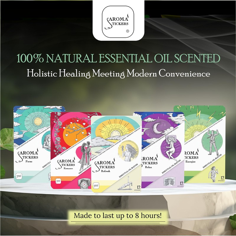 AROMA STICKERS® Original Blend Romance - 100% Natural Essential Oil