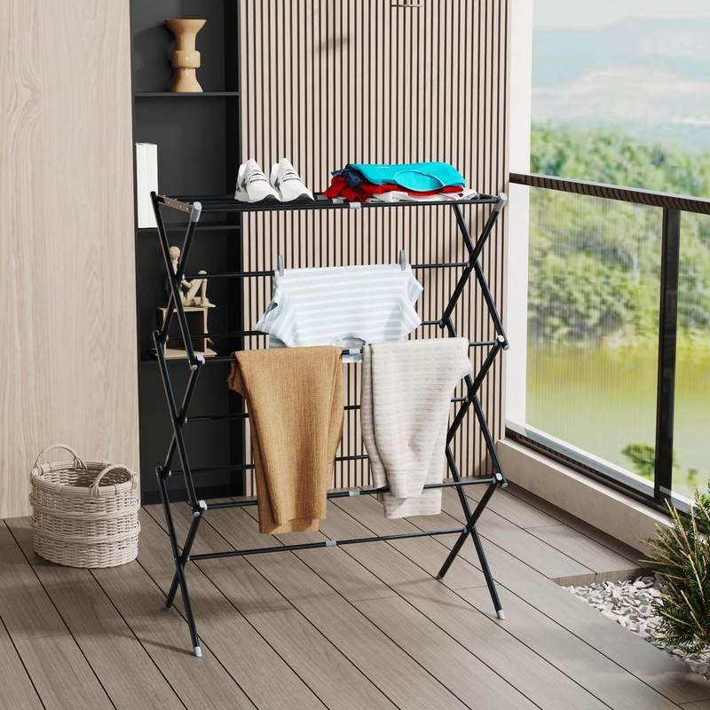 SsngygHme Drying Rack for Laundry, Foldable Clothes Drying Rack, Small