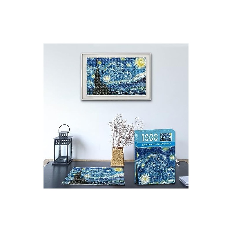 JESWO Rompecabezas 1000 Piezas, Puzzle para Familia Adultos Niños, 38X26cm