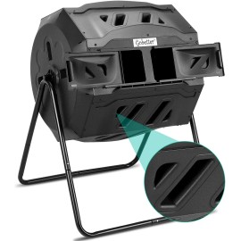 Gobetter  Gobetter 45 Gallon Composting Tumblers Rotating Bin Outdoor with Certification