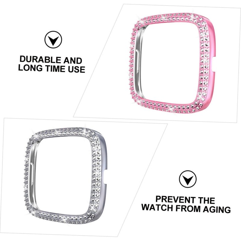 LABRIMP 3pcs Watch Protective Cover 2 Watch Shell Diamond Studded