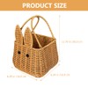 JOINPAYA Easter Bunny Ear Woven Basket: Small Easter Egg Basket