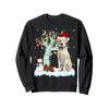 Xmas Tree Decoration Lights Labrador Retriever Dog Christmas Sweatshirt