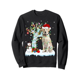 Xmas Tree Decoration Lights Labrador Retriever Dog Christmas Sweatshirt